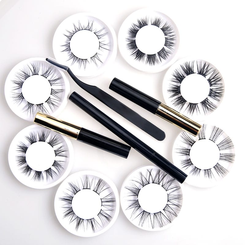 PET segmented self-adhesive eyelashes